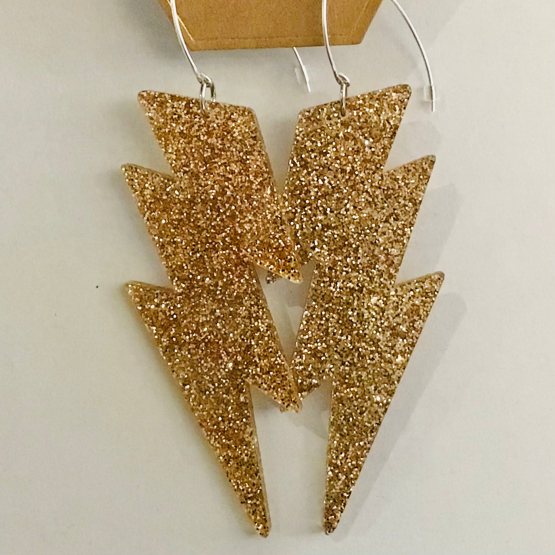 Lightening Bolt Hook Earrings - Mega