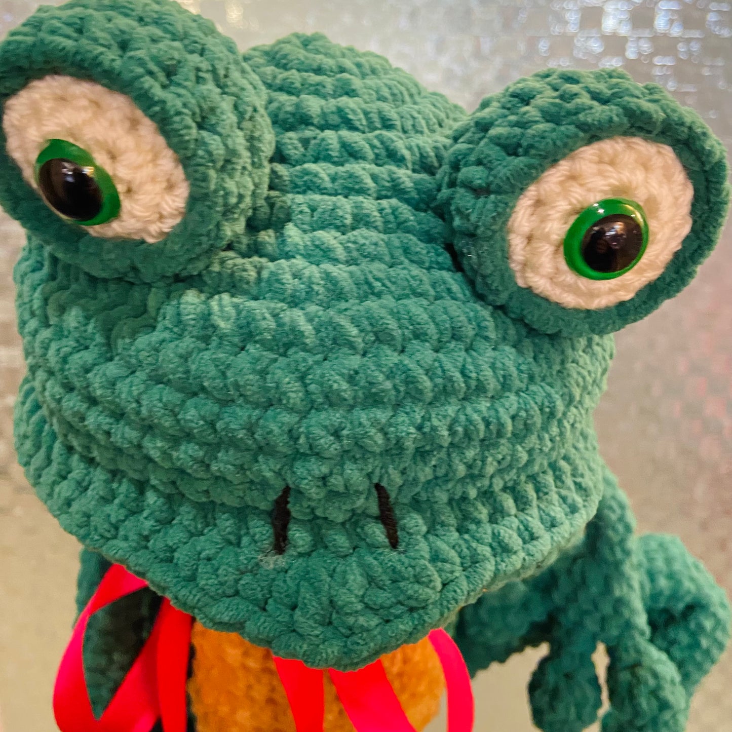 Frog Crochet Toy
