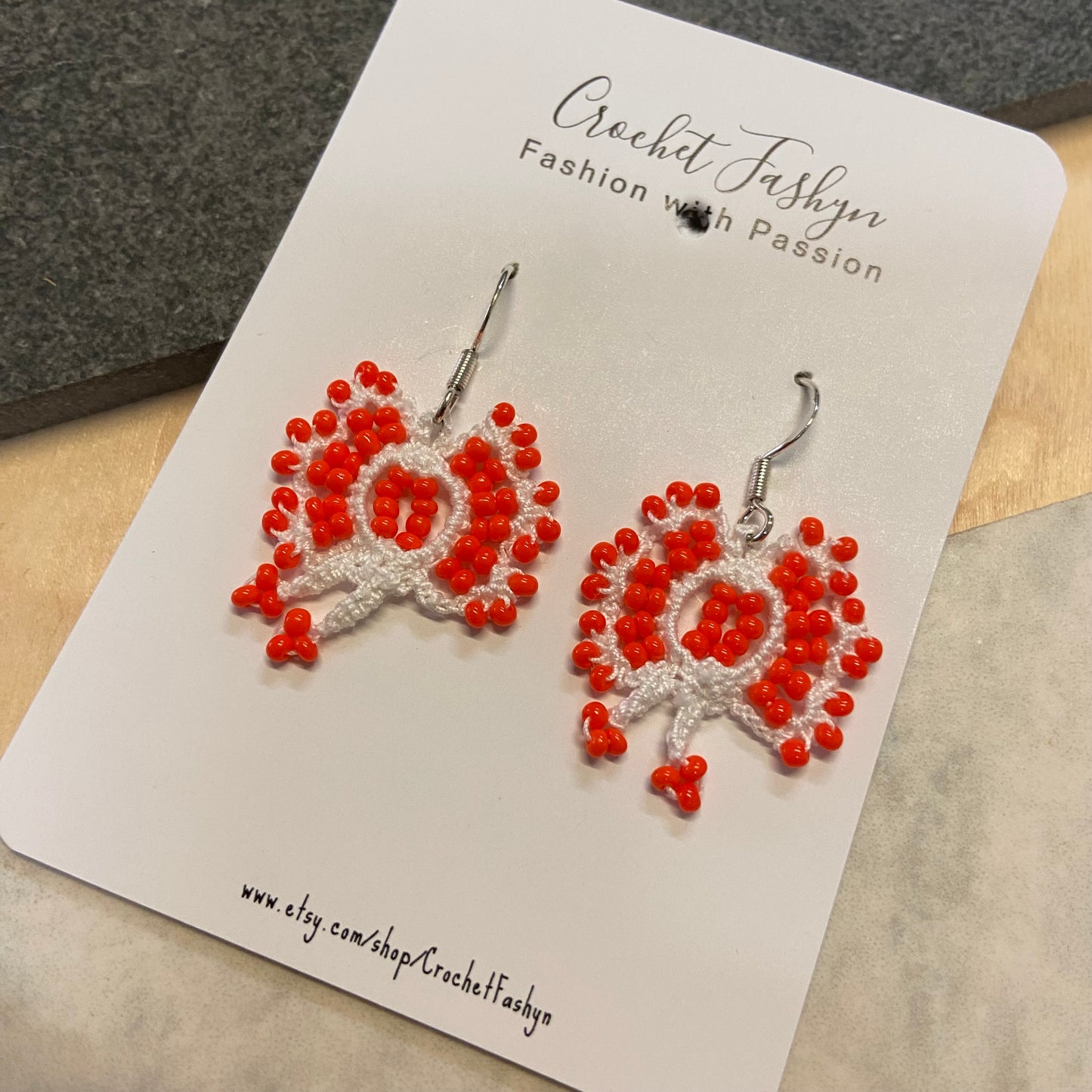 Handcrafted Crochet Earrings - Bead Range