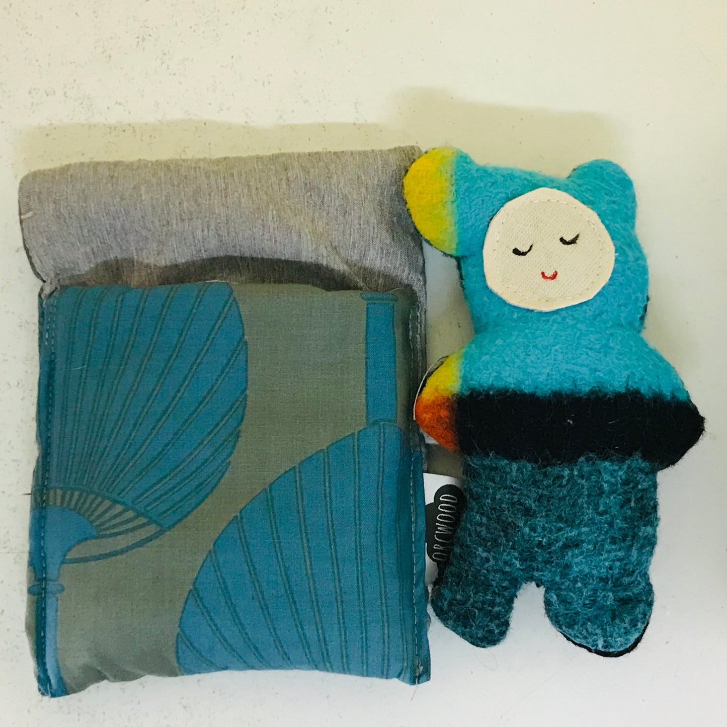 Handmade OOAK Mini Sleepy Bear with Sleeping Bag