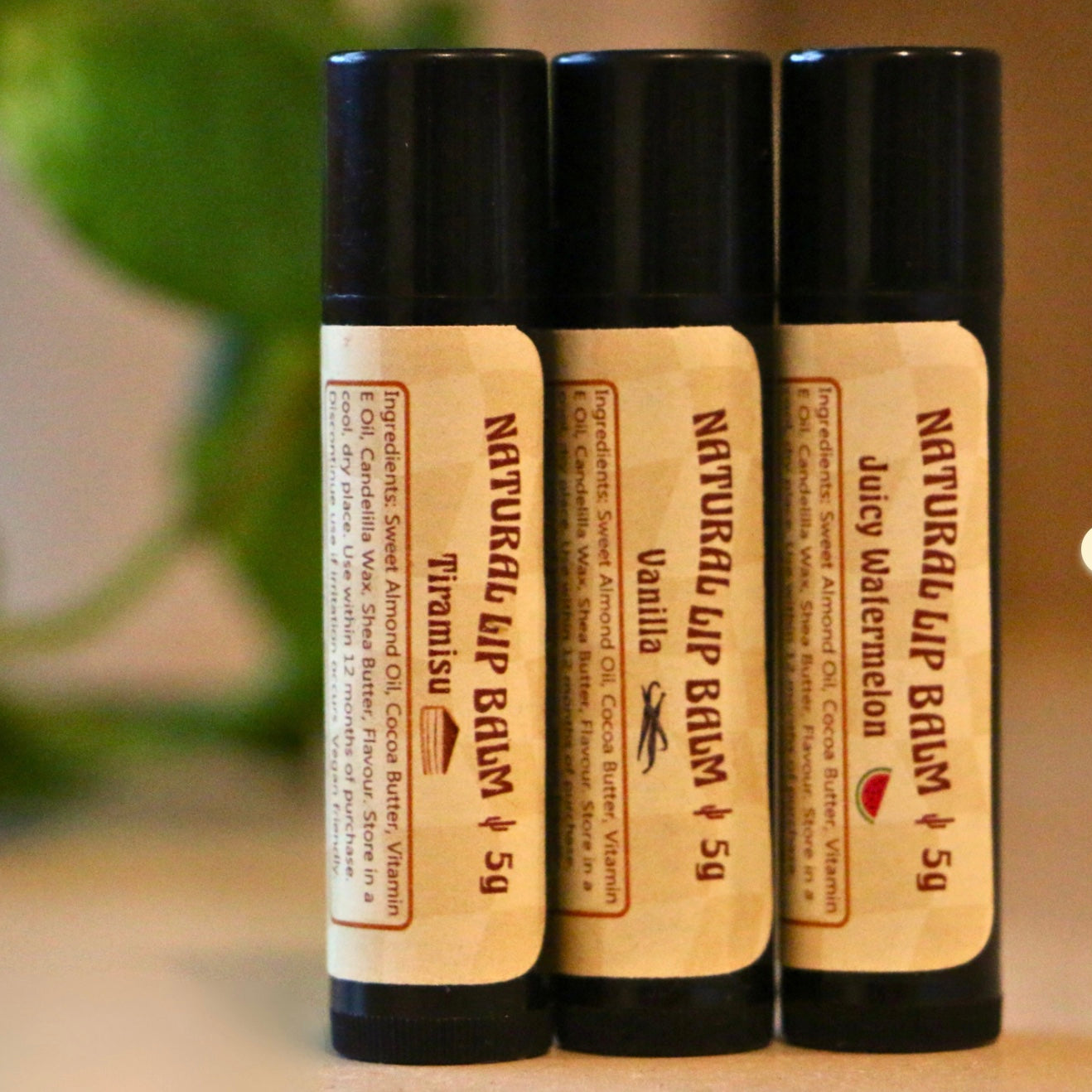 Natural Vegan Lip Balms