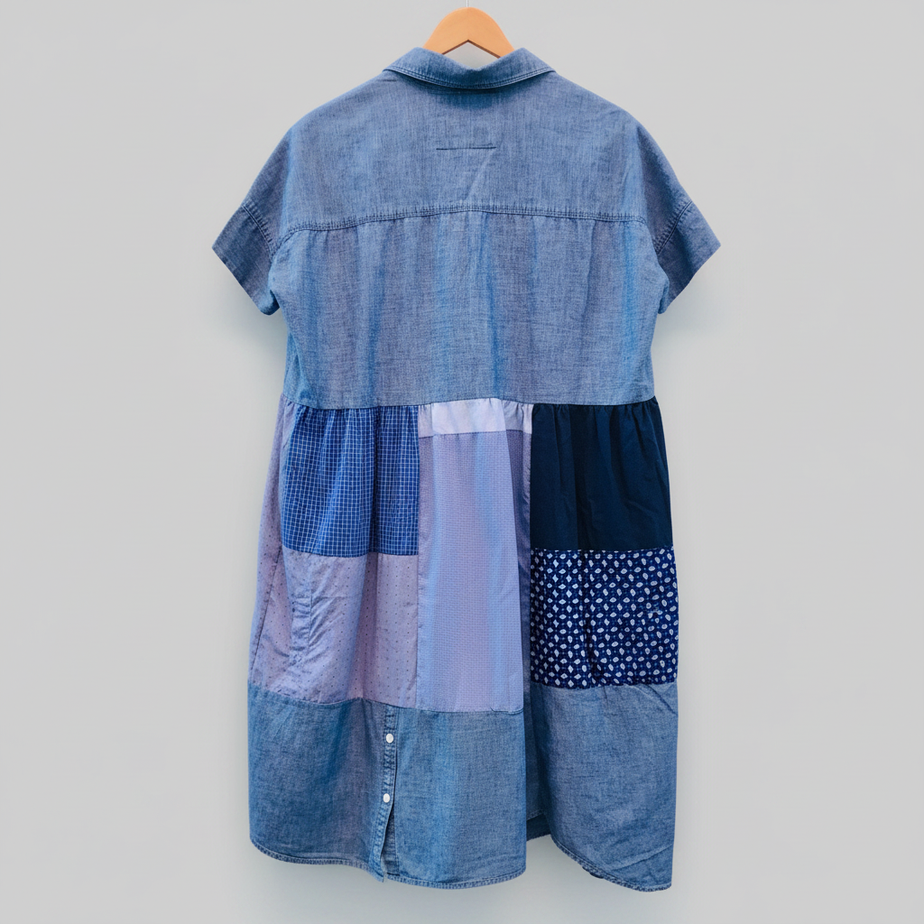 Scarecrow Dress - Chambray Blues