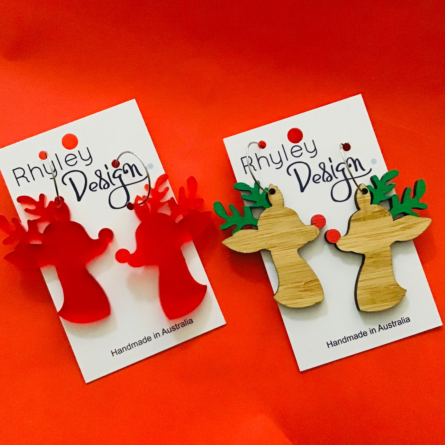 Christmas Reindeer Statement Earrings