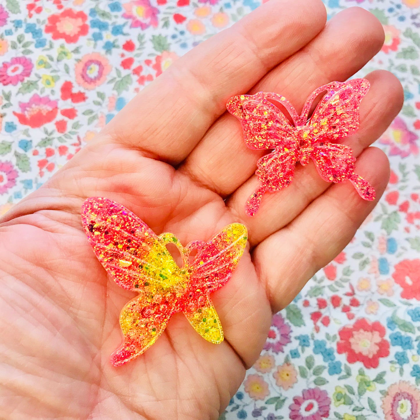 Resin Sparkle Hair Clips - Single Clip