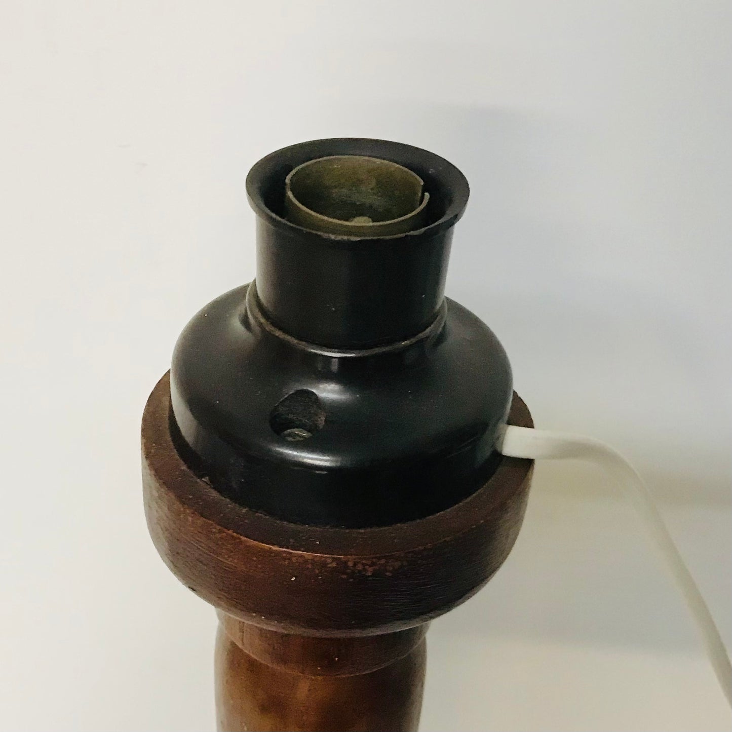 Lamp Base Only - Tall Turned Timber Candlestick Table Lamp
