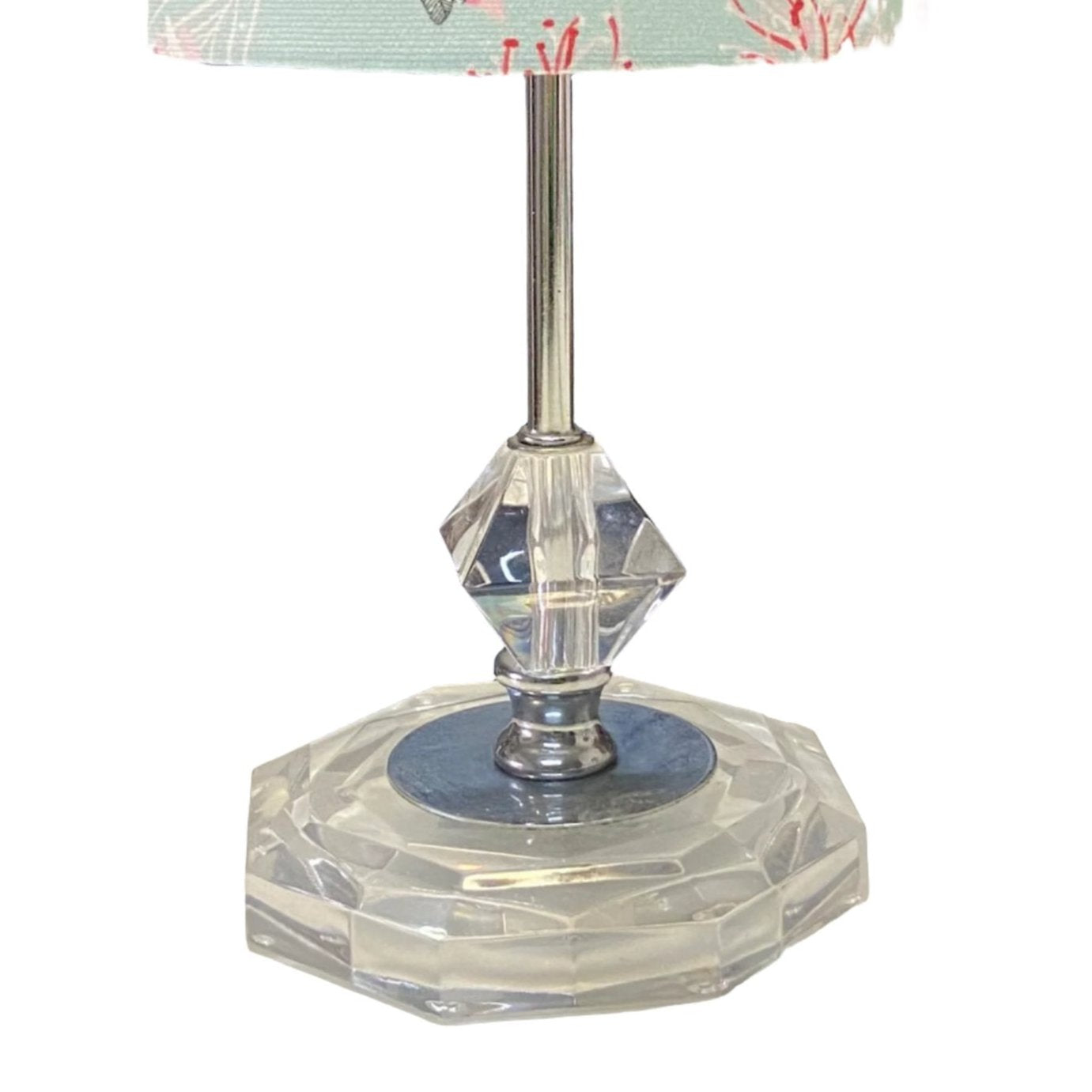 Ornate Table Lamp with Galahs on Mint Shade