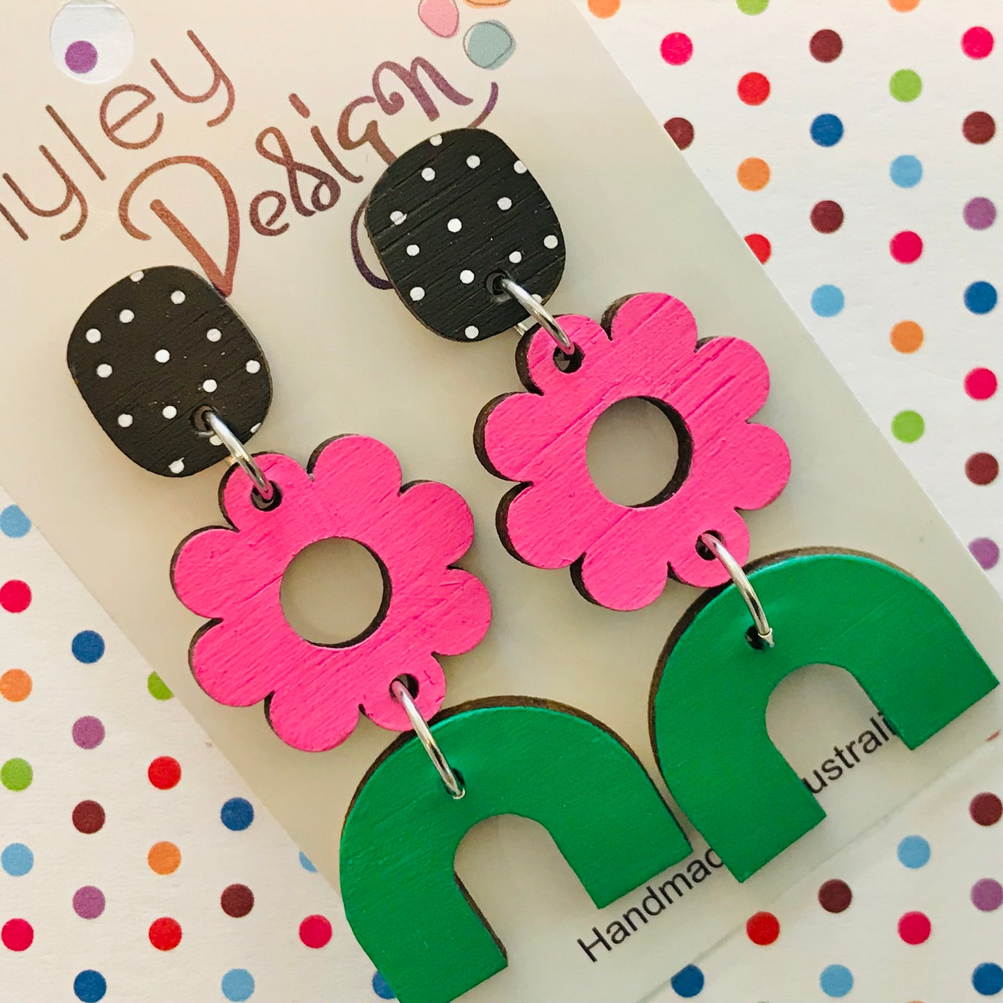 Daisy Drop Statement Earrings
