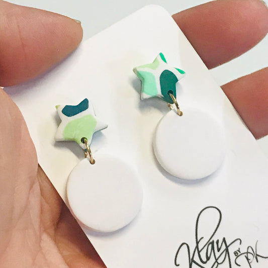 Handmade Polymer Clay Earrings - Jungle