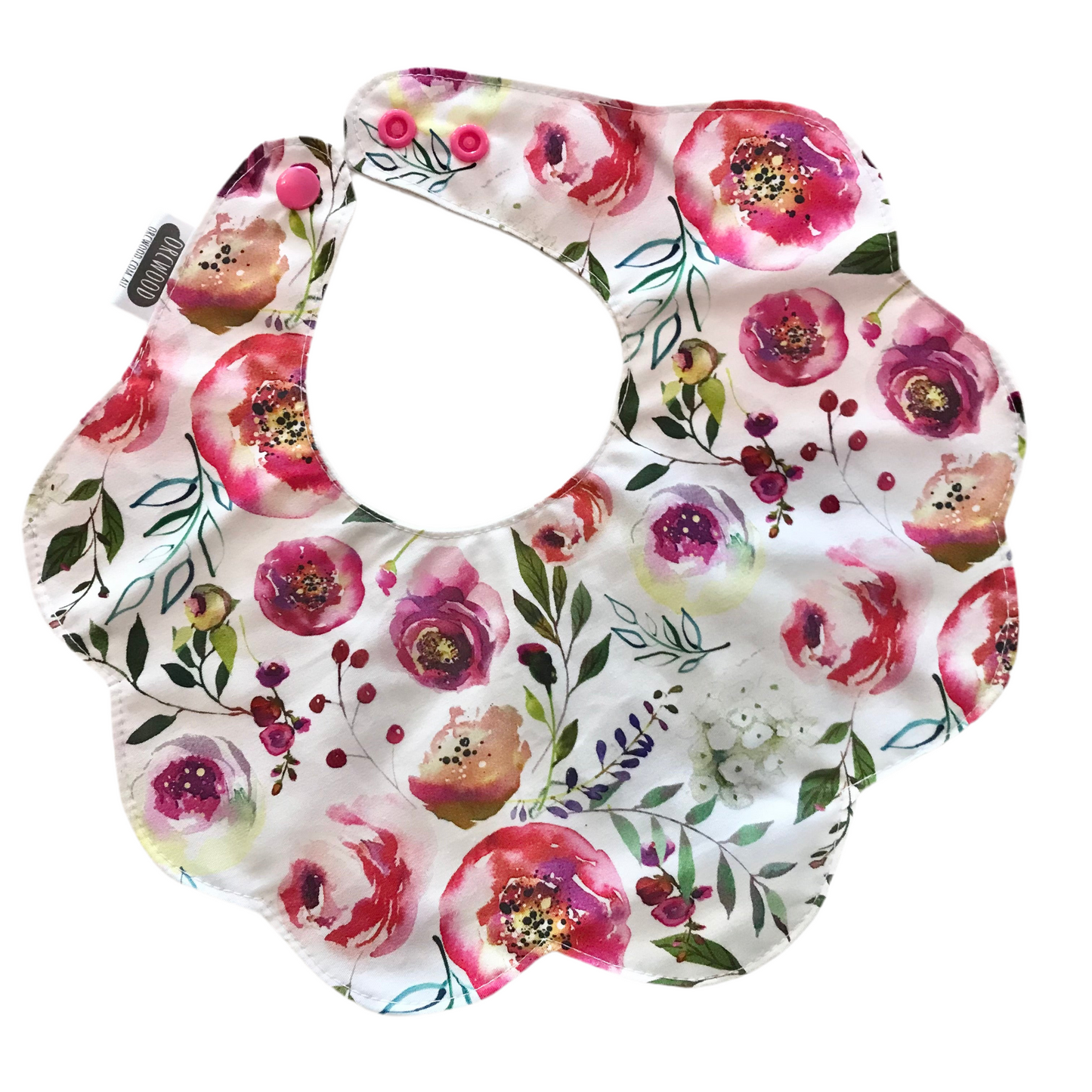 Bibs - Handmade Scalloped baby and toddler bib