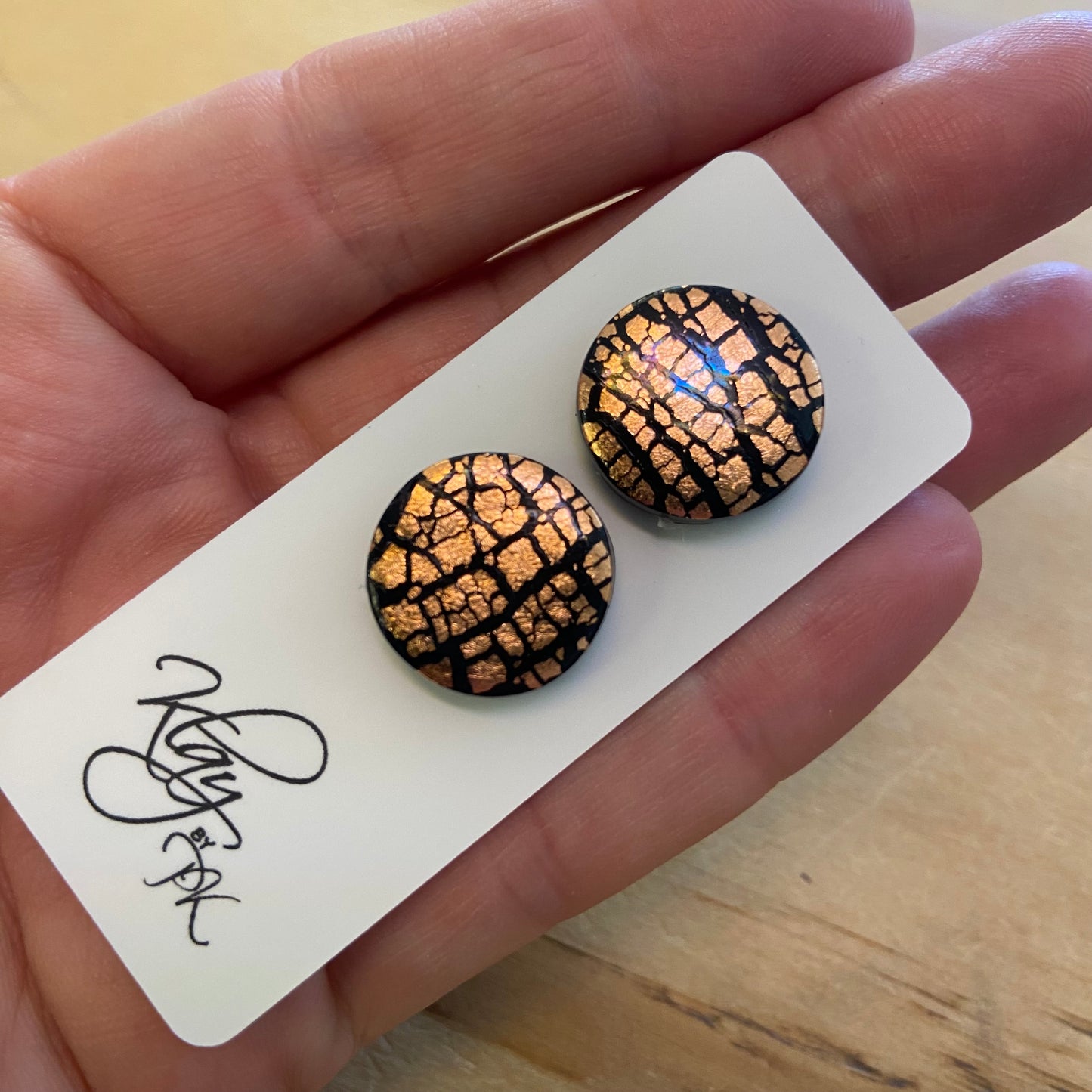Handmade Polymer Clay Earrings - studs