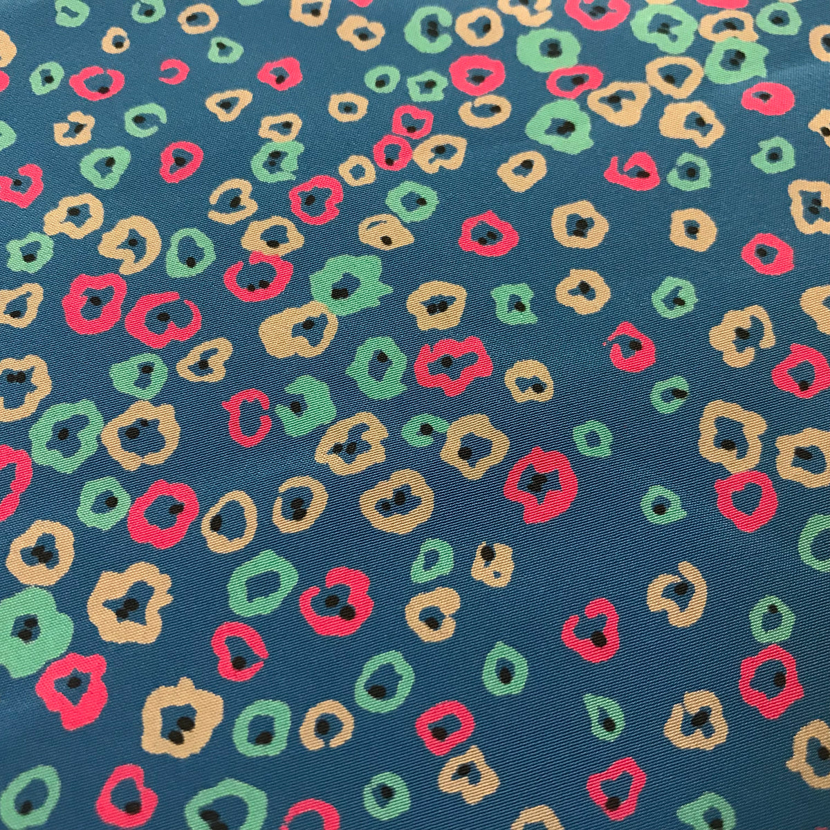 Custom Lamp Shade only - Retro Mini Flowers on Blue