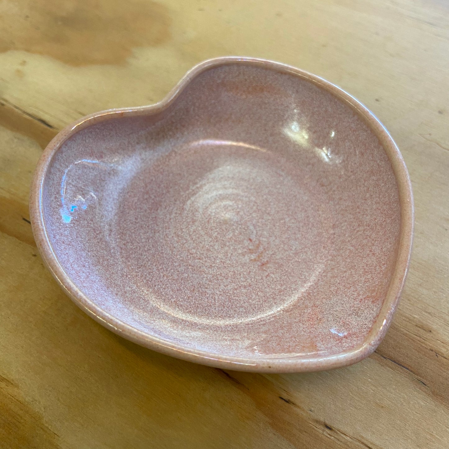 Handthrown Pottery Heart Trinket Dish