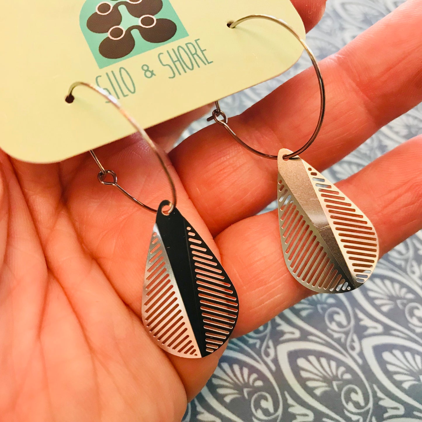 Stainless Steel Statement Earrings - Herring Range