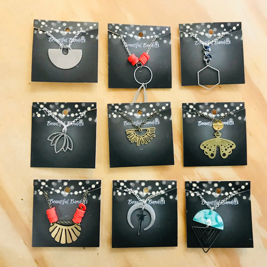 Mixed Metal Necklaces