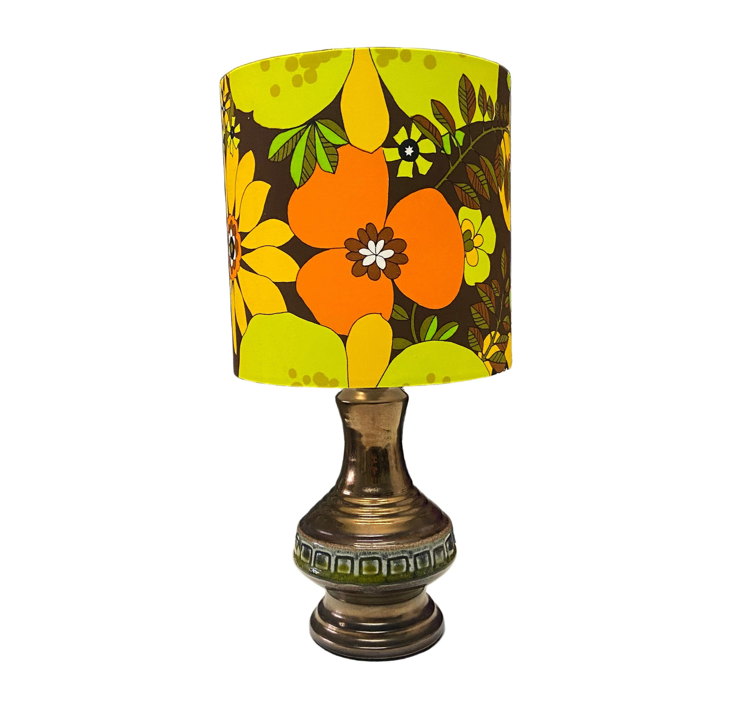 Custom Lamp Shade only - Vintage Floral (Citrus)