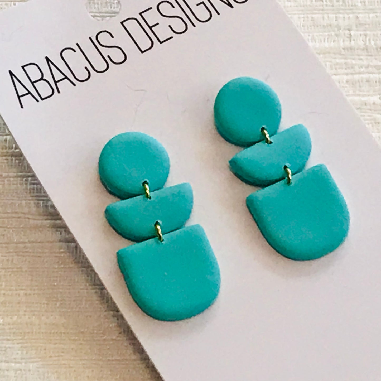 Handmade Polymer Clay Earrings - Mini Arch Drop