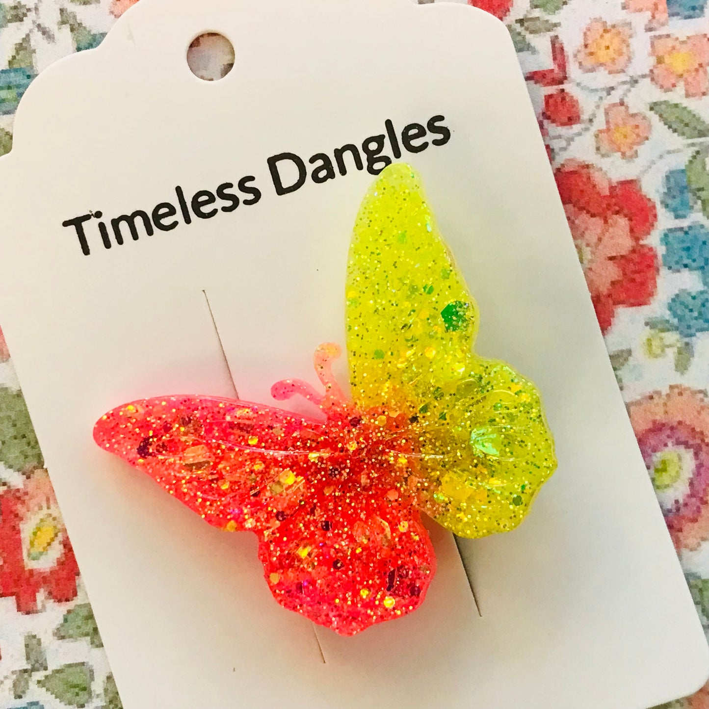 Resin Sparkle Hair Clips - Single Clip