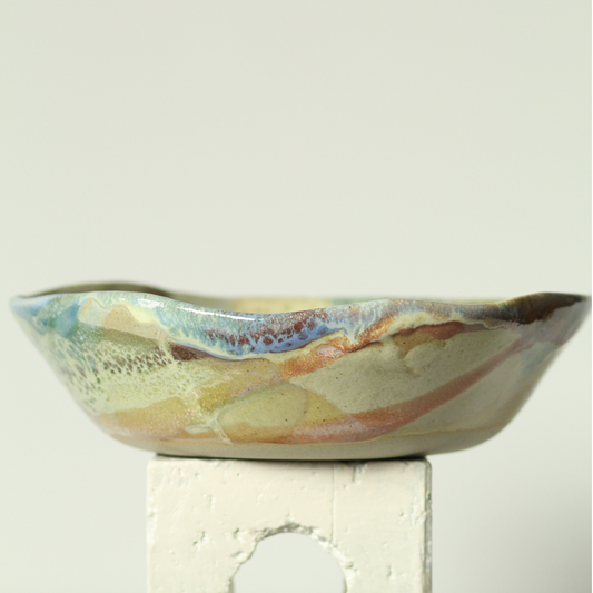 Handcrafted Pottery Everything Bowl - Marine Mosaic