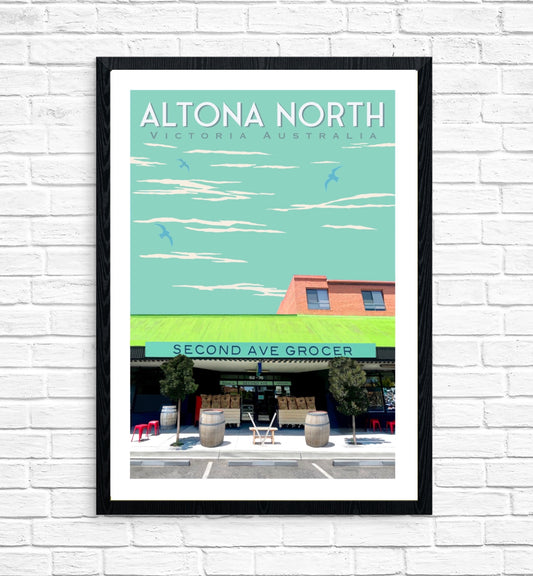 Vintage Poster - Altona North Altona Fresh Second Ave Grocer
