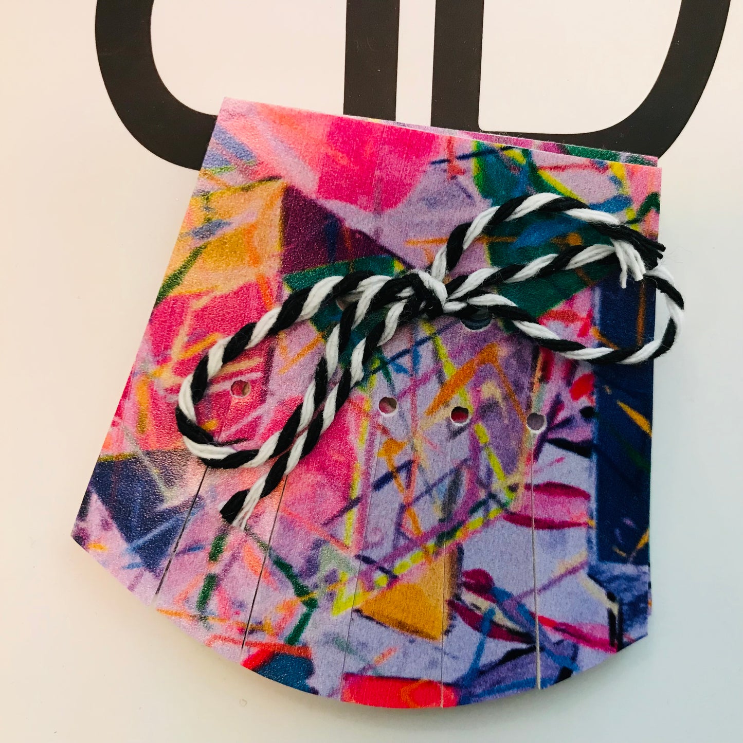 Hand painted leather, faux-leather, perspex & vinyl Shoe Tassel Fringe