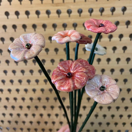 Handthrown Ceramic Flower