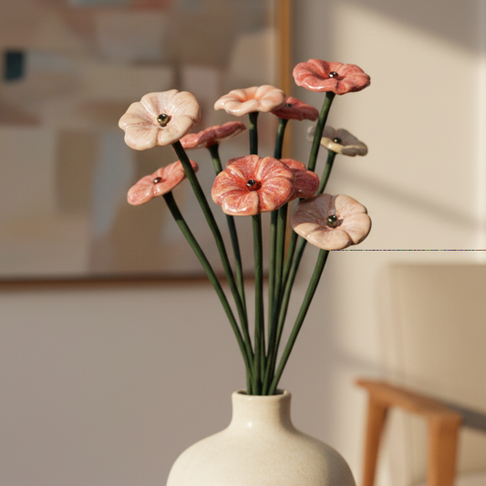 Handthrown Ceramic Flower