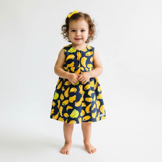 Girls empire handmade dress - Bananas