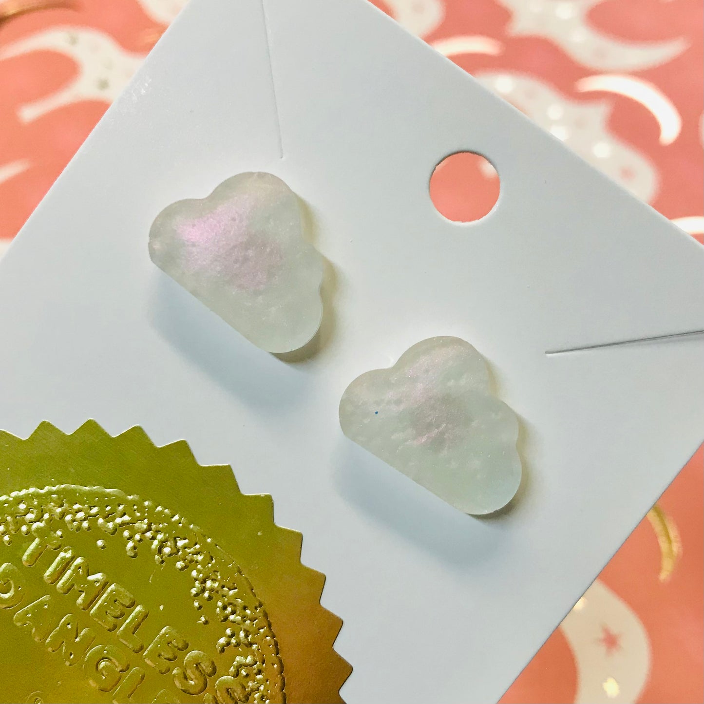 Novelty Resin Sparkle Stud Earrings