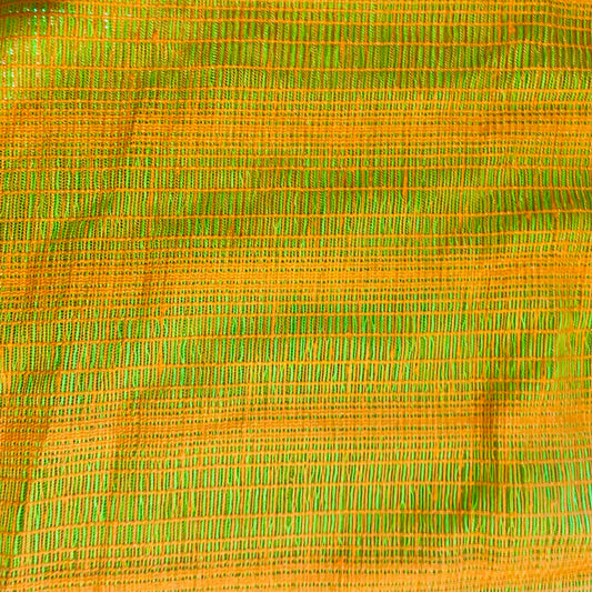 Custom Lamp Shade only - Orange & Lime Vintage Weave