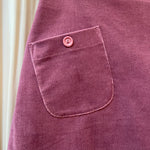 Women's Handmade Corduroy Pocket Skirt - Rose