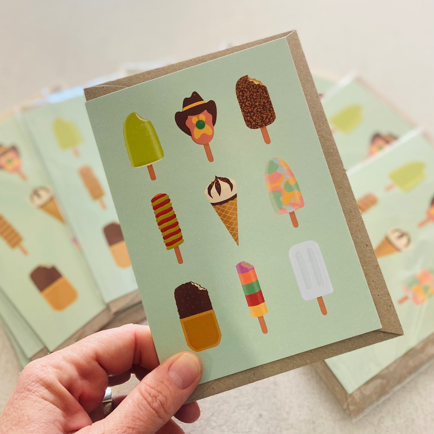 Milkbar Studio Original art Greeting Cards