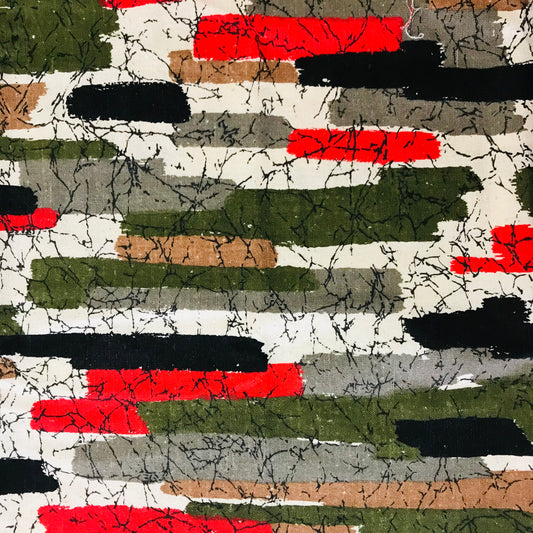 Custom Lamp Shade only - Mid Century Retro Earthy Grid