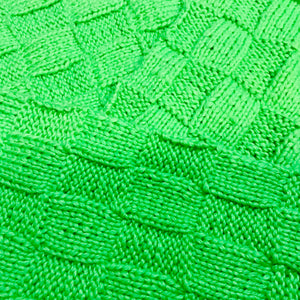 hand-knitted locally - Cotton Scarf Lime Green