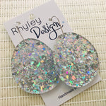 Bold Perspex Disc Earrings