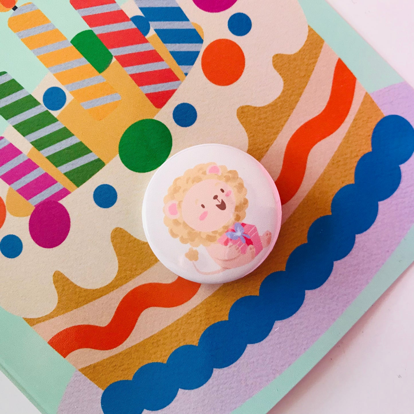 Badge Pin Birthday Cards