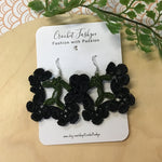Handcrafted Crochet Earrings - Bunch of Flowers