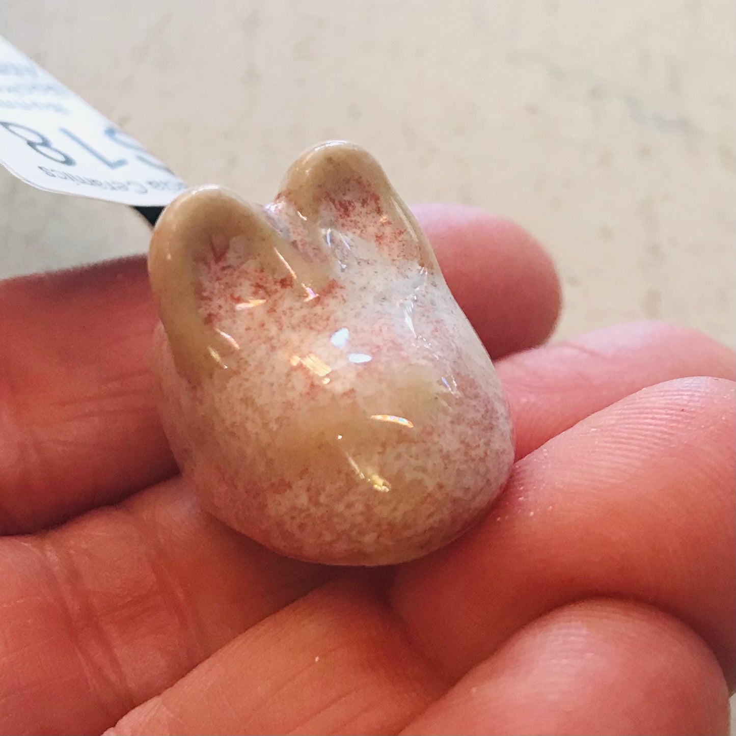 Handthrown Pottery Book Bunny Bookmark