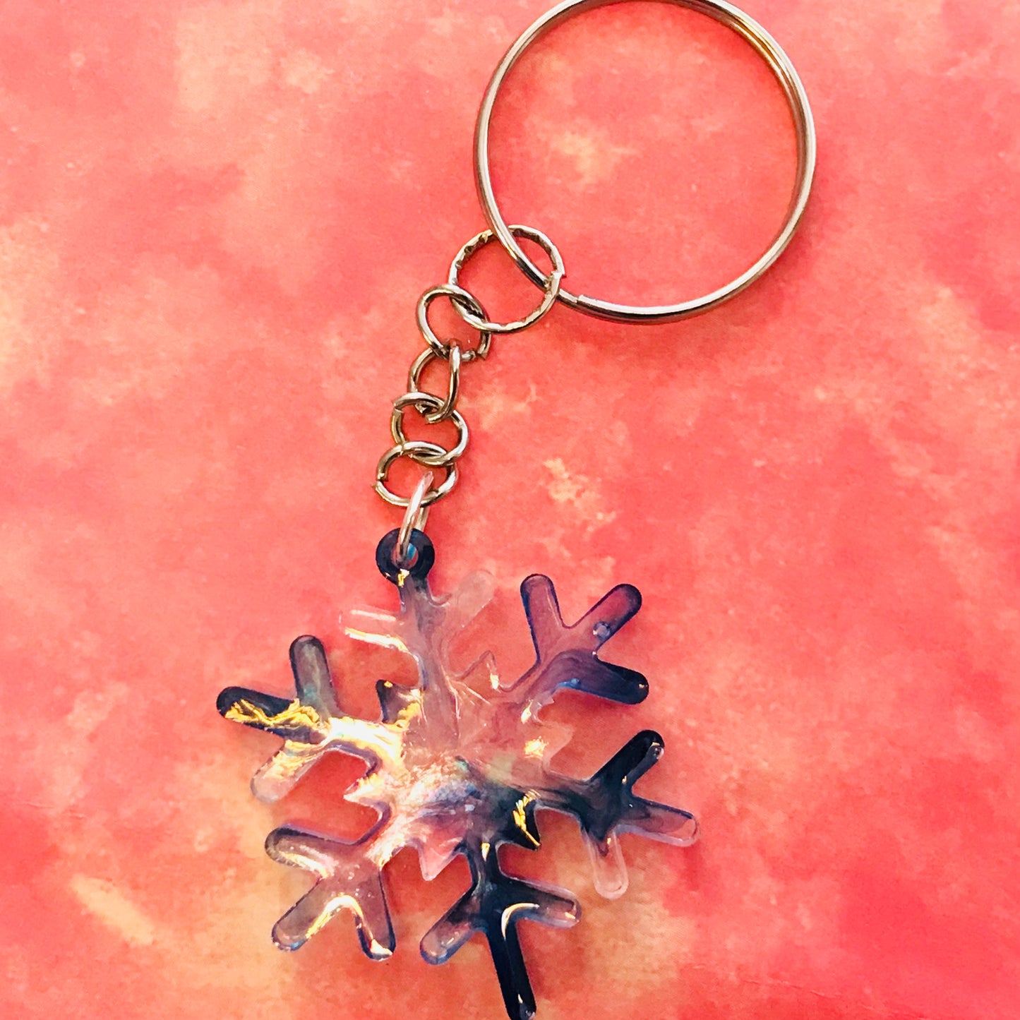 Resin Sparkle Christmas Key Chains