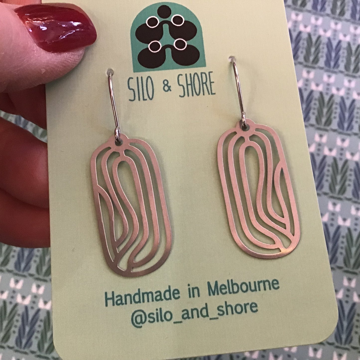 Stainless Steel Statement Earrings - Pathways Range