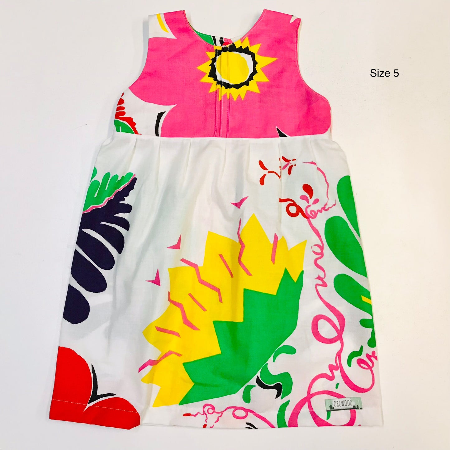 Girls empire handmade dress - 80s Fruit Salad