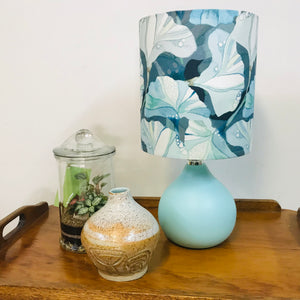 Custom Lamp Shade only - Blue Ginkgo