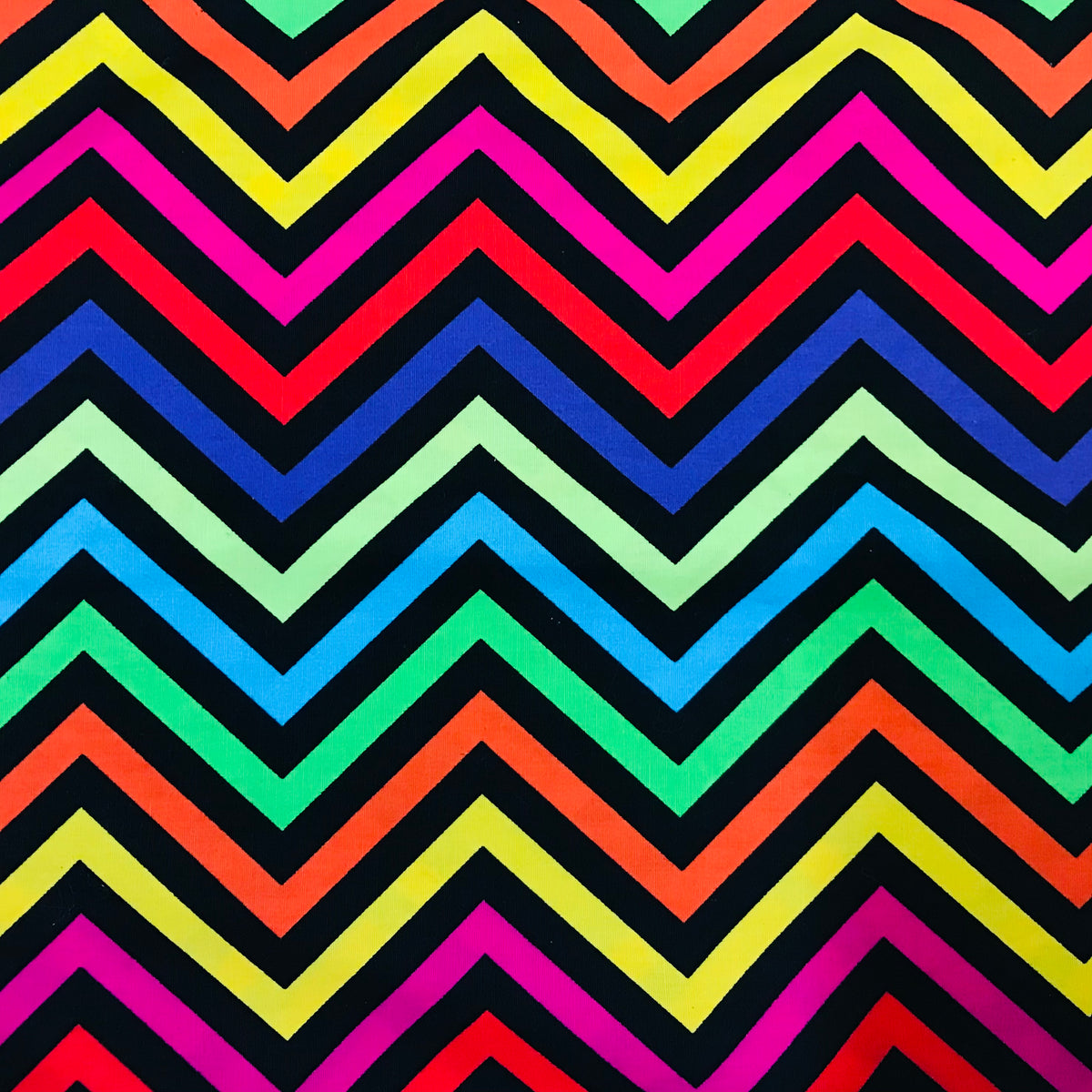 Custom Lamp Shade only - Rainbow Chevron Zig Zag