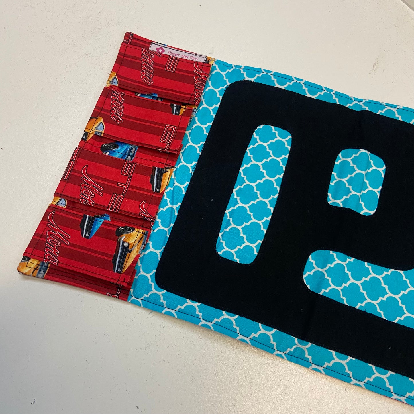 Handmade Fabric Toy Car Travel Roll Wallet