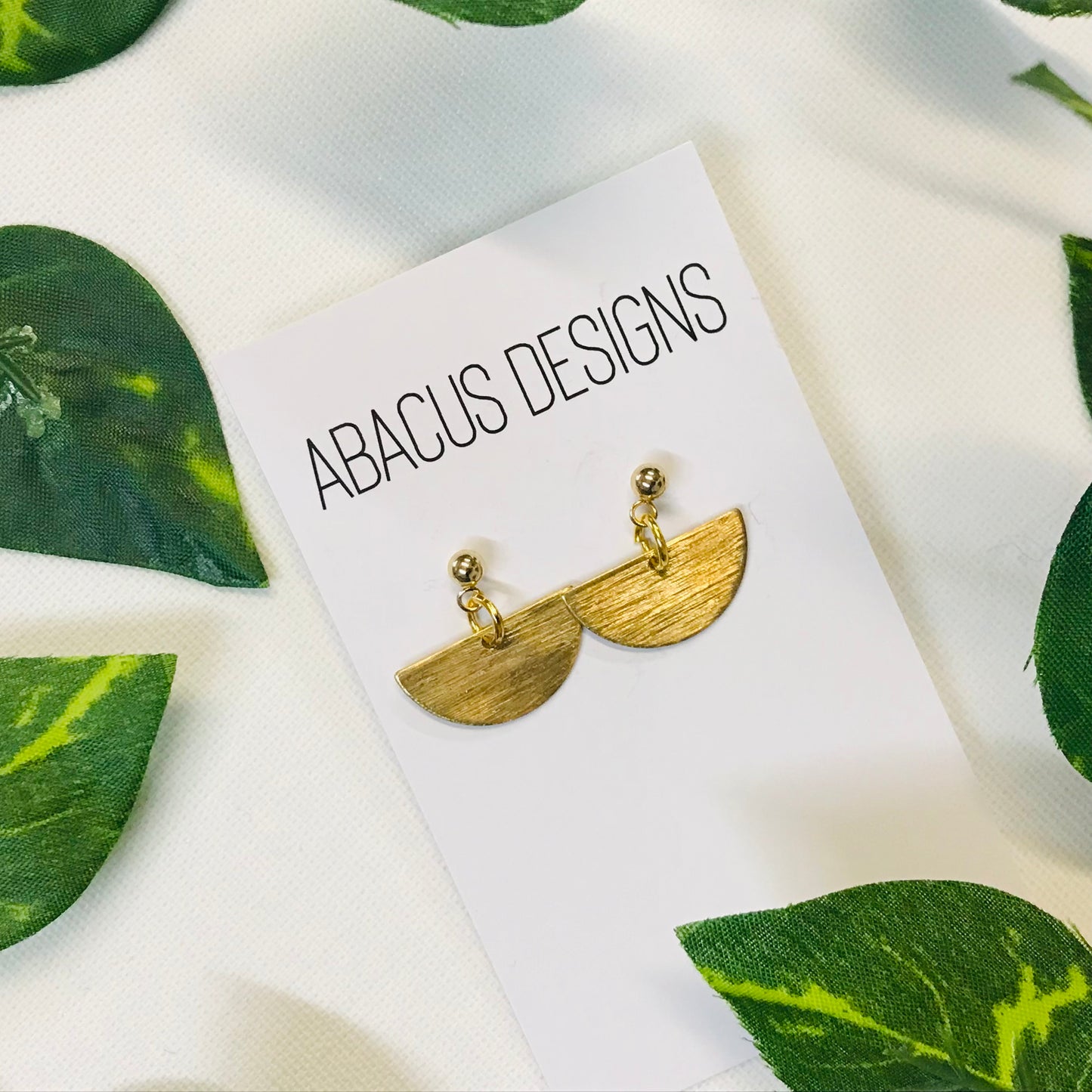 Brass Dangle Earrings