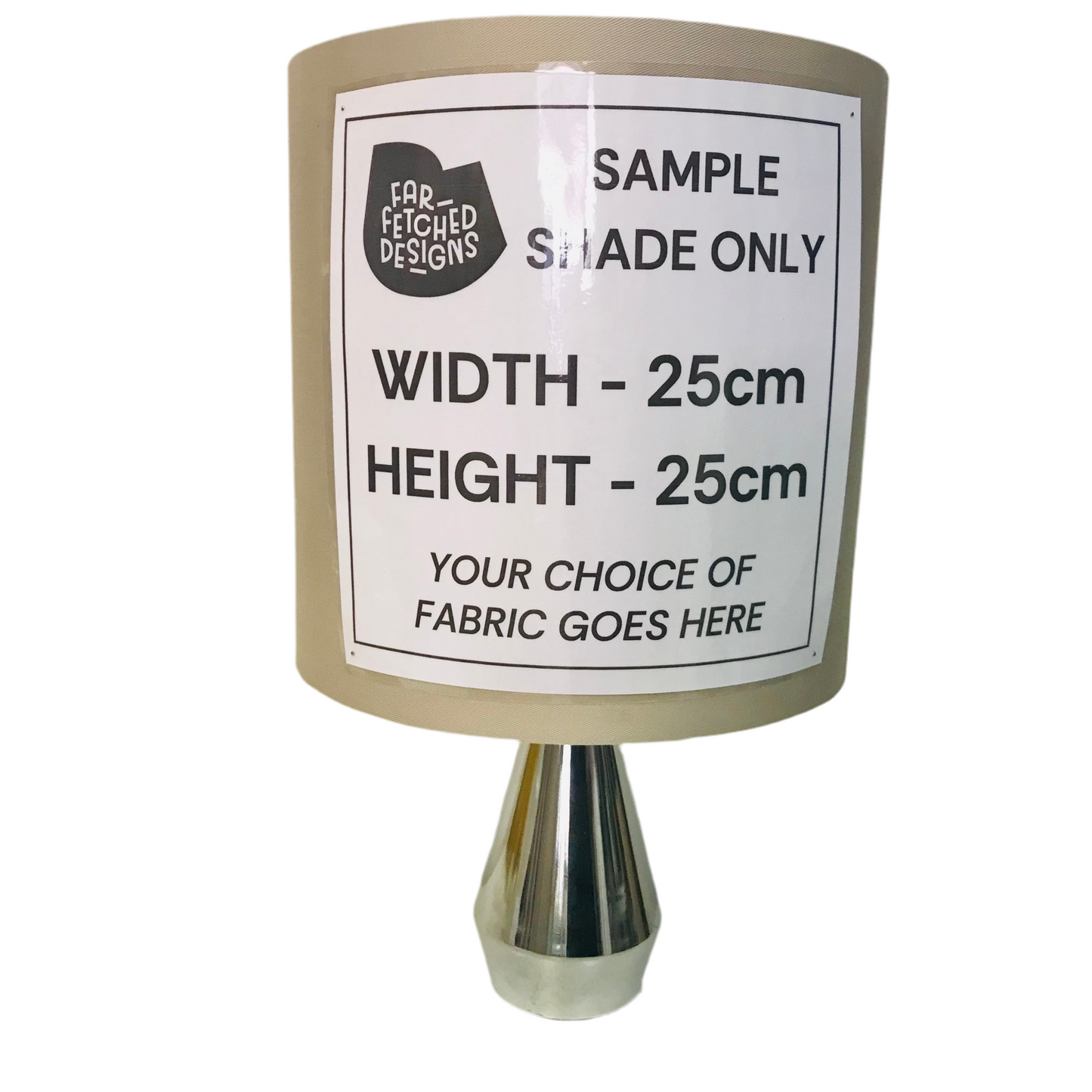 Lamp Base Only - Small Chrome Touch Lamp