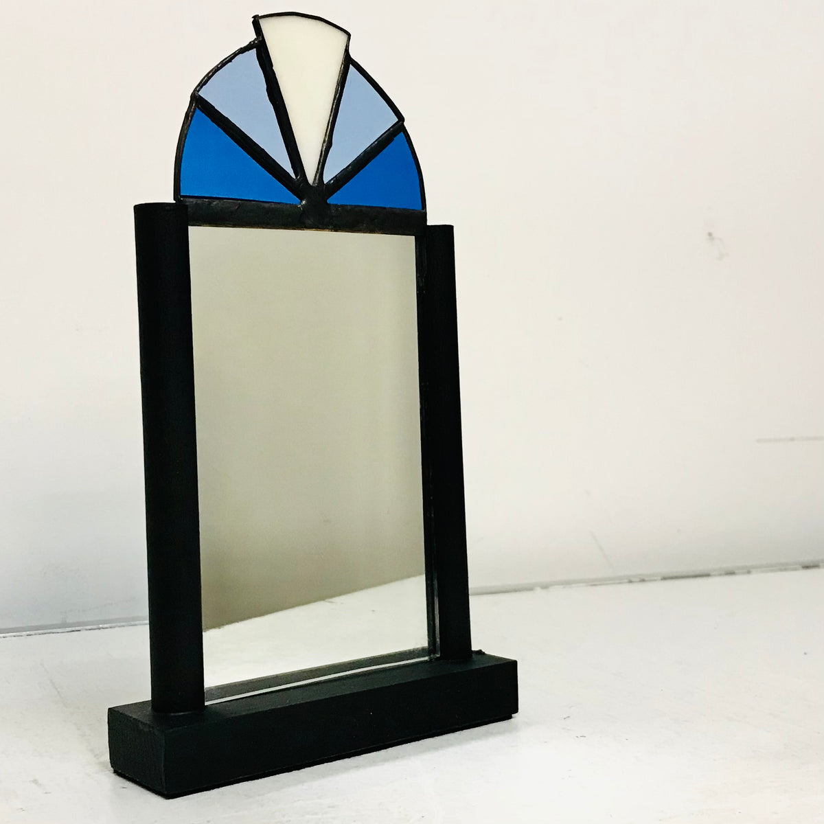 Stained Glass Table Mirror