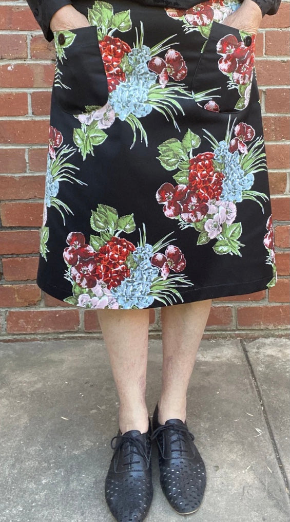 Women's Handmade Pocket Skirt - Romance