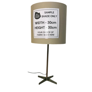 Lamp Base Only - Cross Base Stick Lamp