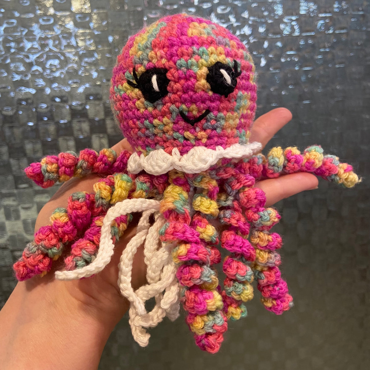 Octopus Crochet Toy - multi coloured