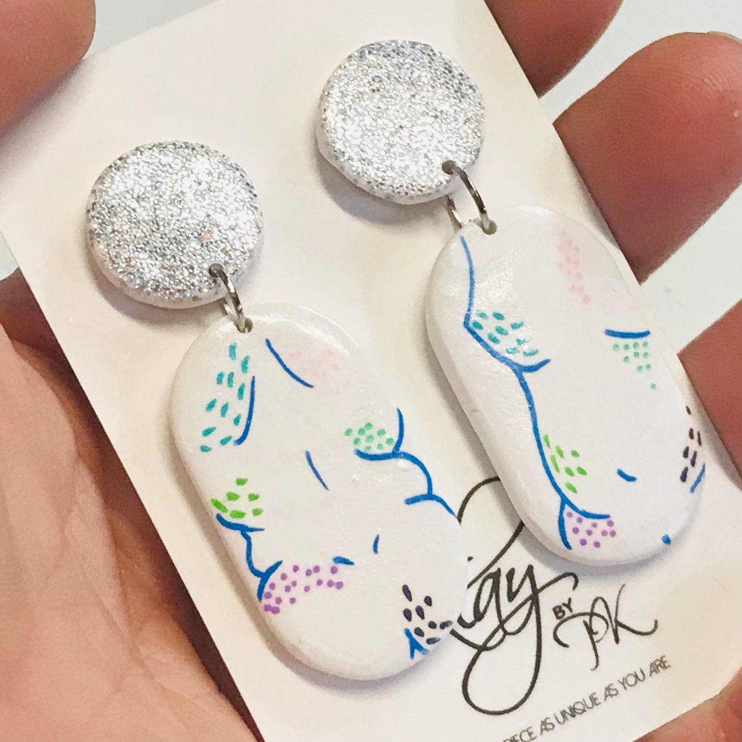 Handmade Polymer Clay Earrings - Femininity